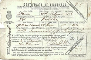 Extremely Collection: Earlier Titanic, Certificate of Discharge, William Edwards