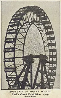 Hoardings Prints: Earls Court Exhibition of 1905 - The Great Wheel, Back View