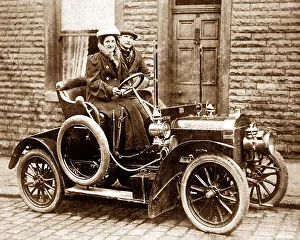 Wolverhampton Prints: Early car made by Star Cycle Company Wolverhampton