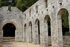 Images Dated 10th August 2007: Early Christian art. Albania. Butrint. Great Basilica and th