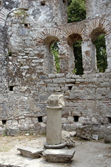 Images Dated 10th August 2007: Early Christian art. Albania. Butrint. Great Basilica and th