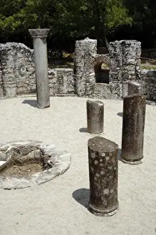 Early Christian art. Baptistery of the 6th century A. C. Butr