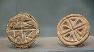 Clay Gallery: Early Christian art. Clay stamps. 6th-7th century. Byzantine