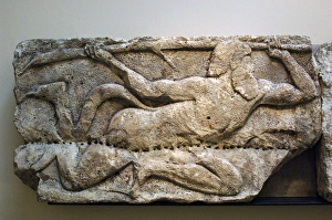 Images Dated 4th April 2008: Early Classical. Satyr wielding a tree branch. 5th BC. Lyci