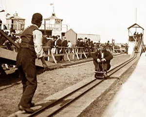 Fairground Prints: Early fairground ride