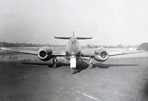 High Speed Prints: A very early Gloster Meteor with long-span wings and gun ports removed