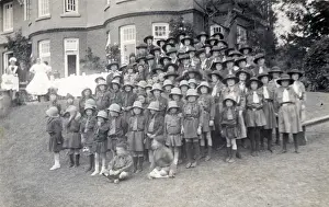 Guides Prints: Early Group of Girl Guides & Brownies