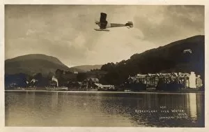 Cumbrian Gallery: Early Hydroplane over Waterhead, Ambleside, Cumbria