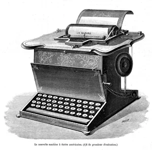 Images Dated 9th March 2020: Early model of a Remington typewriter