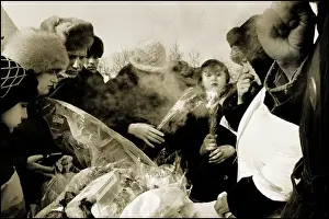 Early morning flower market, Moscow