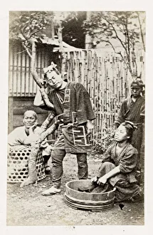 Early portrait Japan - Japanese group