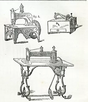 Images Dated 7th September 2018: An early sewing machine
