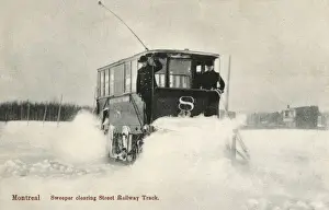 Drift Prints: An early snowplough tram in Montreal, Canada