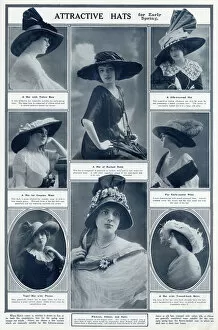Images Dated 18th November 2016: Early spring attractive hats 1912