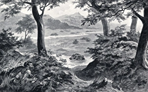 Images Dated 8th February 2011: Early Stone Age Man hunting