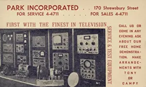 Incorporated Prints: Early US Televsion Shop Advertisement