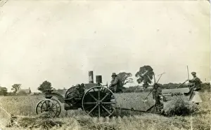 Very Prints: Very Early Tractor & Harvester, Unknown Location
