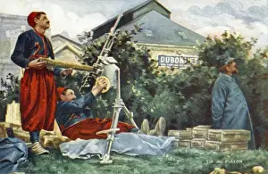 Early Turkish anti-aircraft gun team