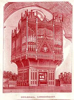 Early Victorian organ, Guildhall, Londonderry, Ireland