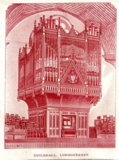 Console Gallery: Early Victorian organ, Guildhall, Londonderry, Ireland