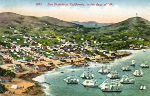 Early view of San Francisco, California, USA