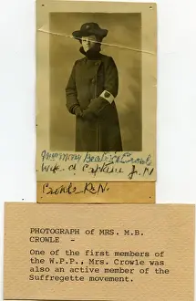 Overcoat Prints: Early woman police officer, Mrs M B Crowle