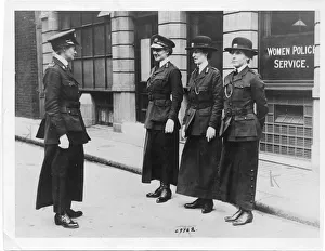 Hats Gallery: Four early women police officers in uniform, WW1