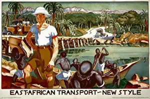 Porters Prints: East Africa Transport poster