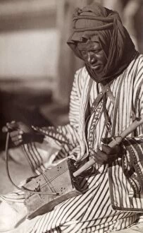 East African Jewish Bedouin Musician in Jerusalem, Israel