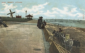 Annes Gallery: East Beach at Lytham - Donkey Rides / Windmill