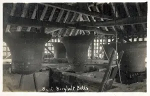 East Bergholts unique 16th century Bell Cage and bells