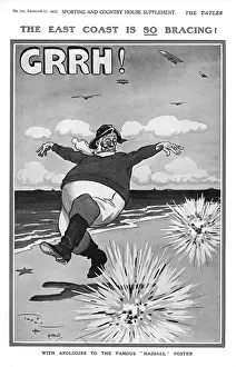 Bracing Prints: The East Coast is SO bracing, WW1 cartoon