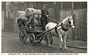 Scraps Prints: An East End Rag-and-Bone Man with his wagon