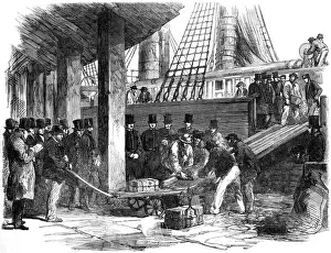 1853 Prints: East India Docks, Gold