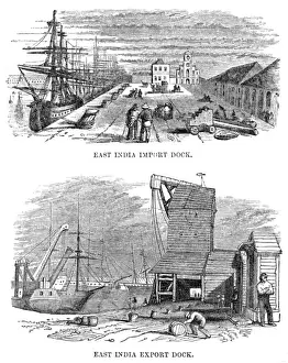 Export Prints: East India Import and Export Docks, London