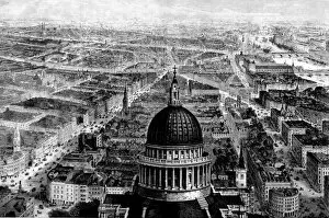 Images Dated 11th January 2005: East London from St. Pauls Cathedral, 1892