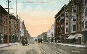 East Main Street, Amsterdam, New York State, USA