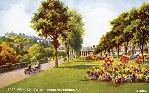 Midlothian Prints: East Princes Street Gardens, Edinburgh, Midlothian