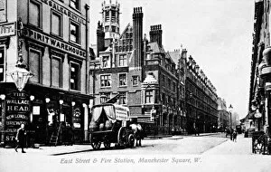 Images Dated 29th September 2017: East Street and Fire Station, Manchester Square, London