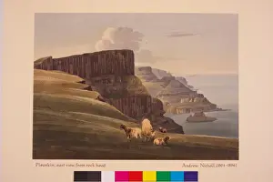 1828 Prints: East View of Pleaskin, from the Rock Heads