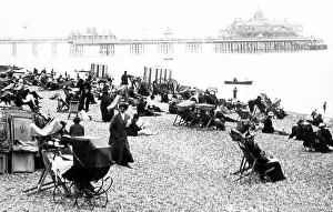 Eastbourne beach and pier