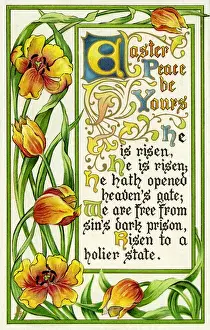 Seasonal Prints: Easter greeting card