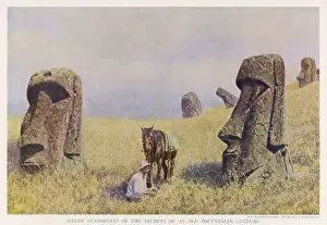 Scattered Prints: Easter Iusland Figures