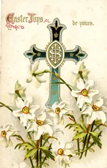 Narcissus Prints: Easter Joys postcard