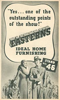 Outstanding Prints: Easterns Ideal Home Furnishing Advertisement