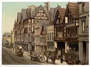 New Gate Prints: Eastgate Street and Newgate Street, Chester, England