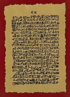 Africans Collection: Ebers papyrus. ca. 1500 BC. Ancient Egypt. Amenhotep