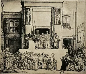 Etching Gallery: Ecce Homo, 1655, by Rembrandt (1606-1669)