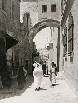 Monastery Prints: Ecce Homo Arch Jerusalem, Palestine, Israel, Holy Land C. 193