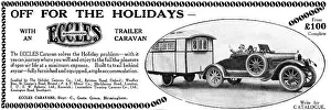 Caravans Prints: Eccles caravan advertisement